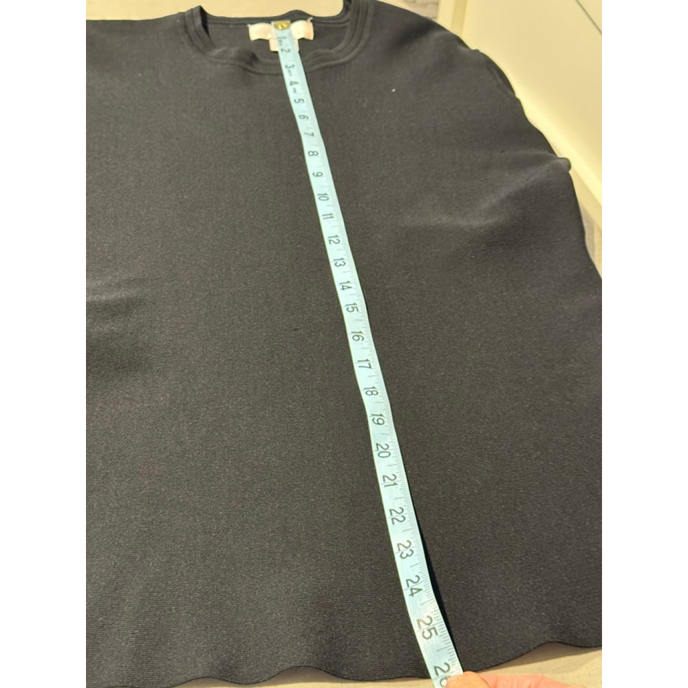 Women's Rachel Parcell Long bell Sleeve tunic knit top L Black - Picture 11 of 11